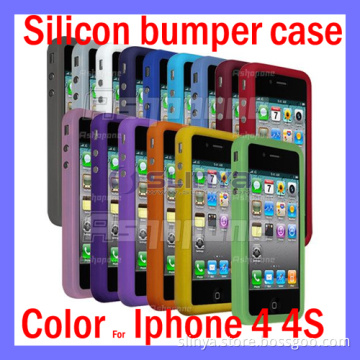 Color Clear Silicone Frame Protector TPU Cover ,Silicone Case Bumper for iPhone 4 4s 5 5s 5c (SL-C02)